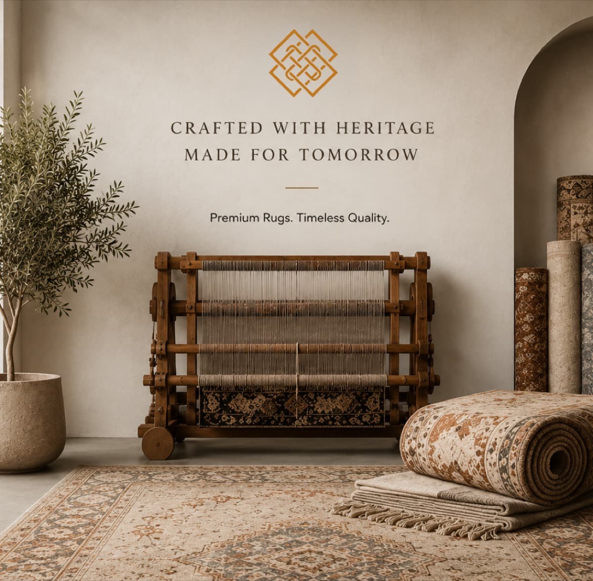 Rug craftsmanship at Bhadohi Rugs House