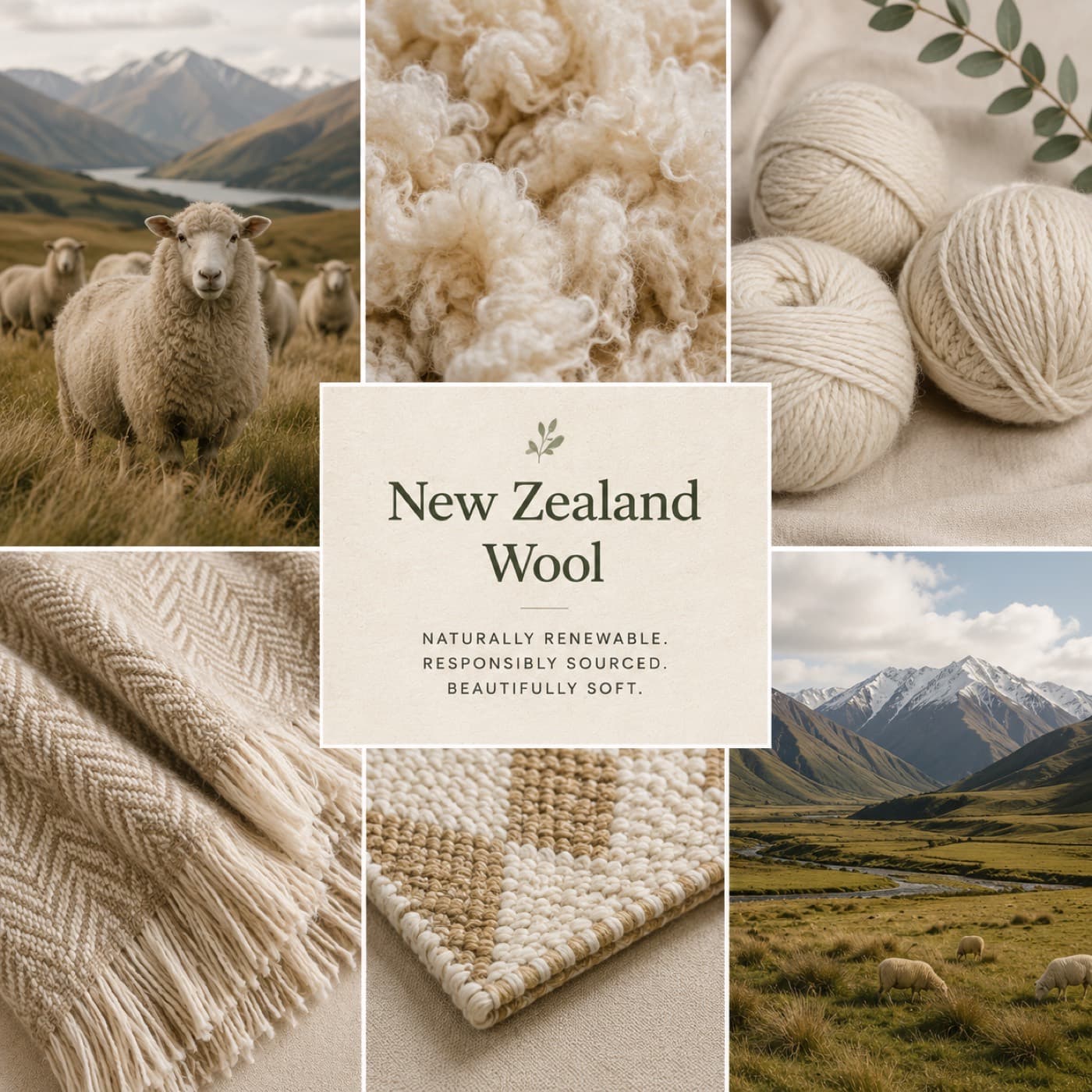 Detailed handmade wool rug surface